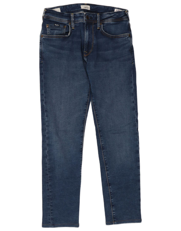 PEPE Jeans Womens Slim W28 L28 Blue Bumbac