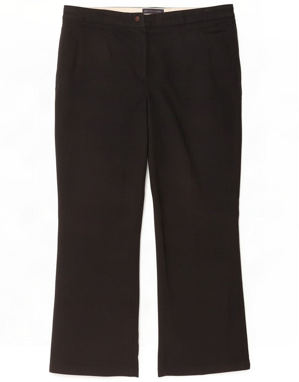 Marks & Spencer Pantaloni casual Bootcut pentru femei UK 16 Large W38 L29 Negru