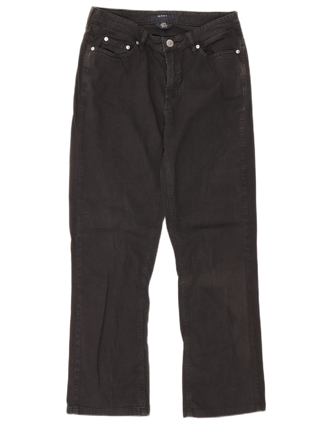 Blugi drepti pentru femei Gant W30 L27 bumbac negru