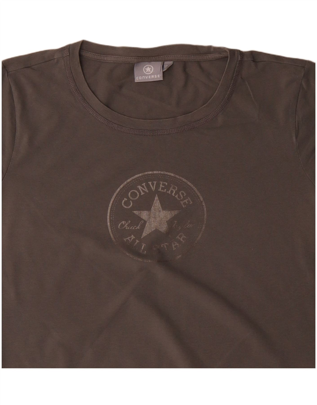 Tricou grafic CONVERSE pentru femei, UK 18 XL, bumbac gri