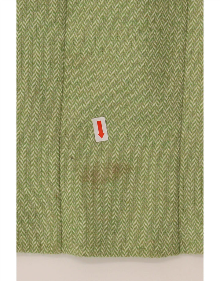 ETAM Womens Mini Skirt UK 10 Small W30  Green Herringbone Vintage Etam and Second-Hand Etam from Messina Hembry 