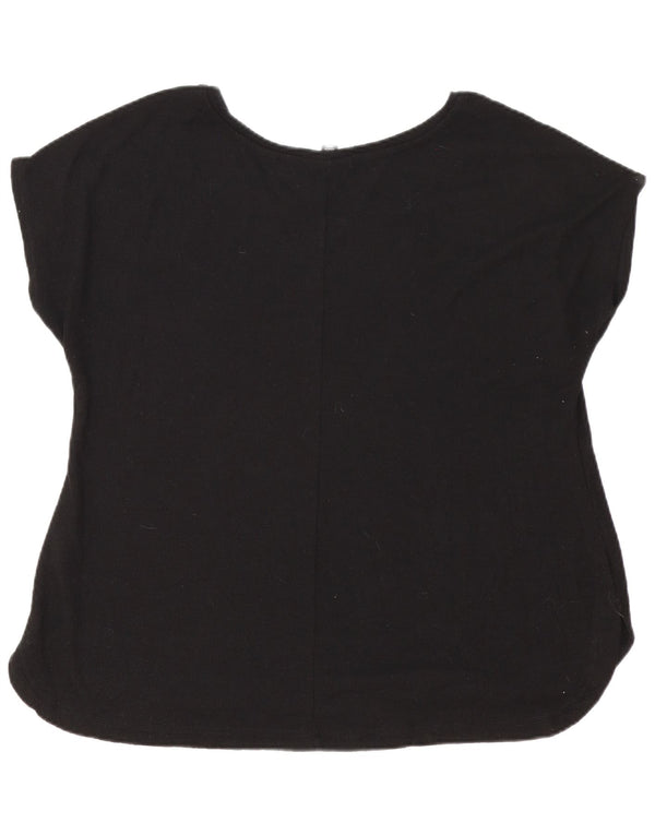 Tricou supradimensionat pentru femei Marks & Spencer Autograph Top UK 16 Large Black
