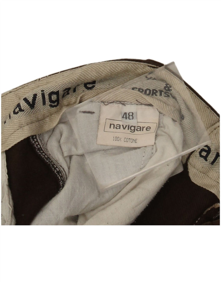 Navigare Pantaloni Cargo Drepți Bărbați IT 48 Medium W30 L28 Maro Bumbac