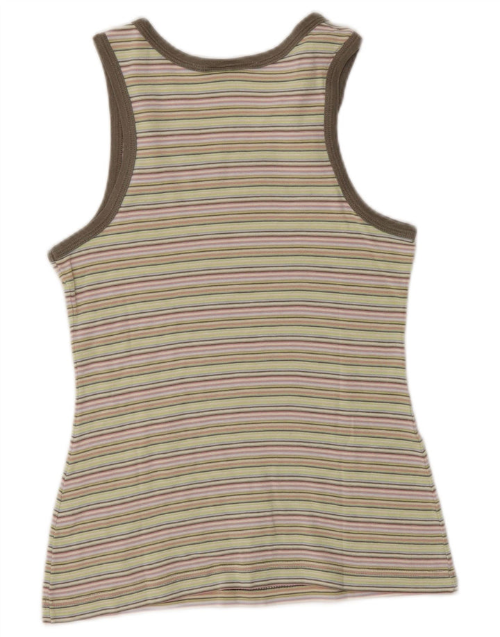 Vestă crop pentru femei Lacoste Top Mărimea 38 Bumbac cu dungi multicolore mediu