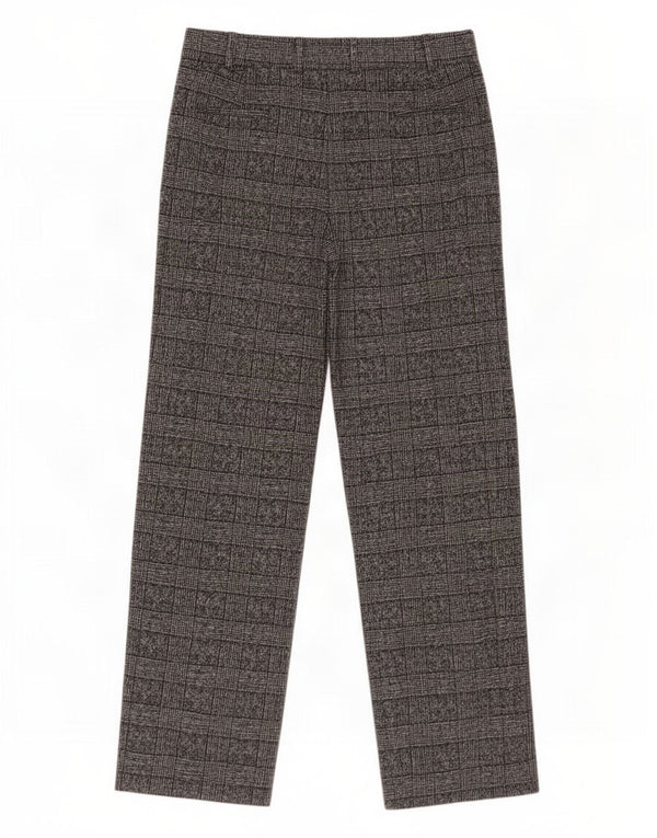 Pantaloni de costum pentru femei Marks & Spencer UK 14 Large W34 L32 Gri Check