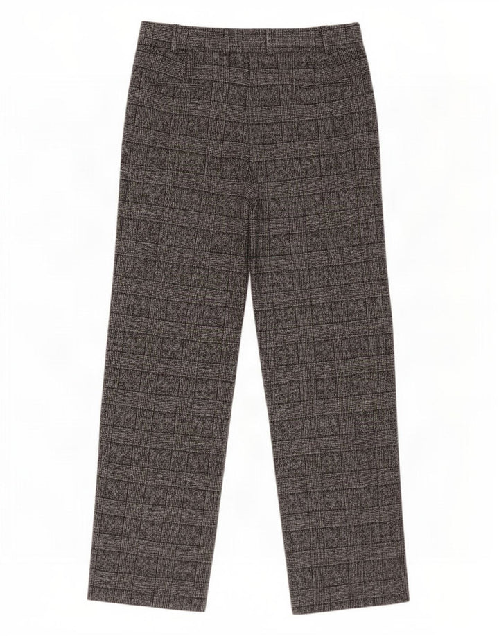 Pantaloni de costum pentru femei Marks & Spencer UK 14 Large W34 L32 Gri Check