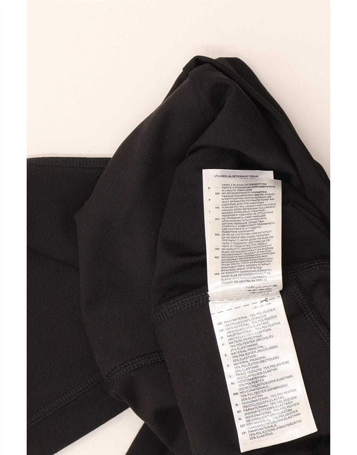 Leggings Capri de maternitate Adidas pentru femei UK 12/14 Poliester mediu negru