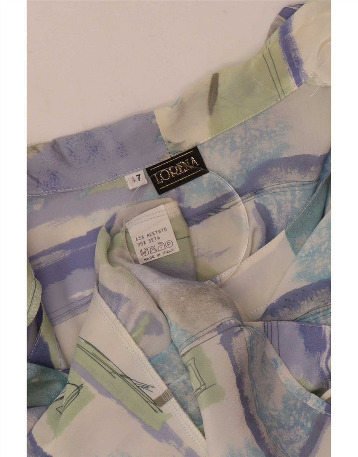 Lorena Femei Bluză cămașă cu model abstract IT 47 Mare Multicolor