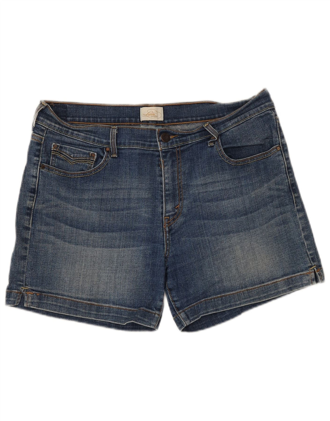 LEVI'S Womens Denim Shorts US 12 Large W34  Blue Cotton
