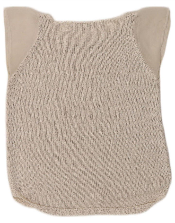 Bluză din tricot pentru femei Zara UK 10 Small Beige
