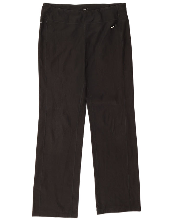 Pantaloni de trening Nike Dri Fit pentru femei UK 14 Poliester negru mare