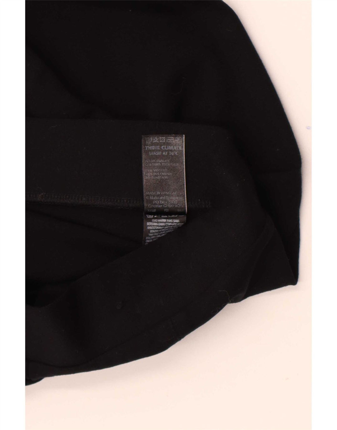 Leggings scurti pentru femei Marks & Spencer UK 12 Medium Black Viscose