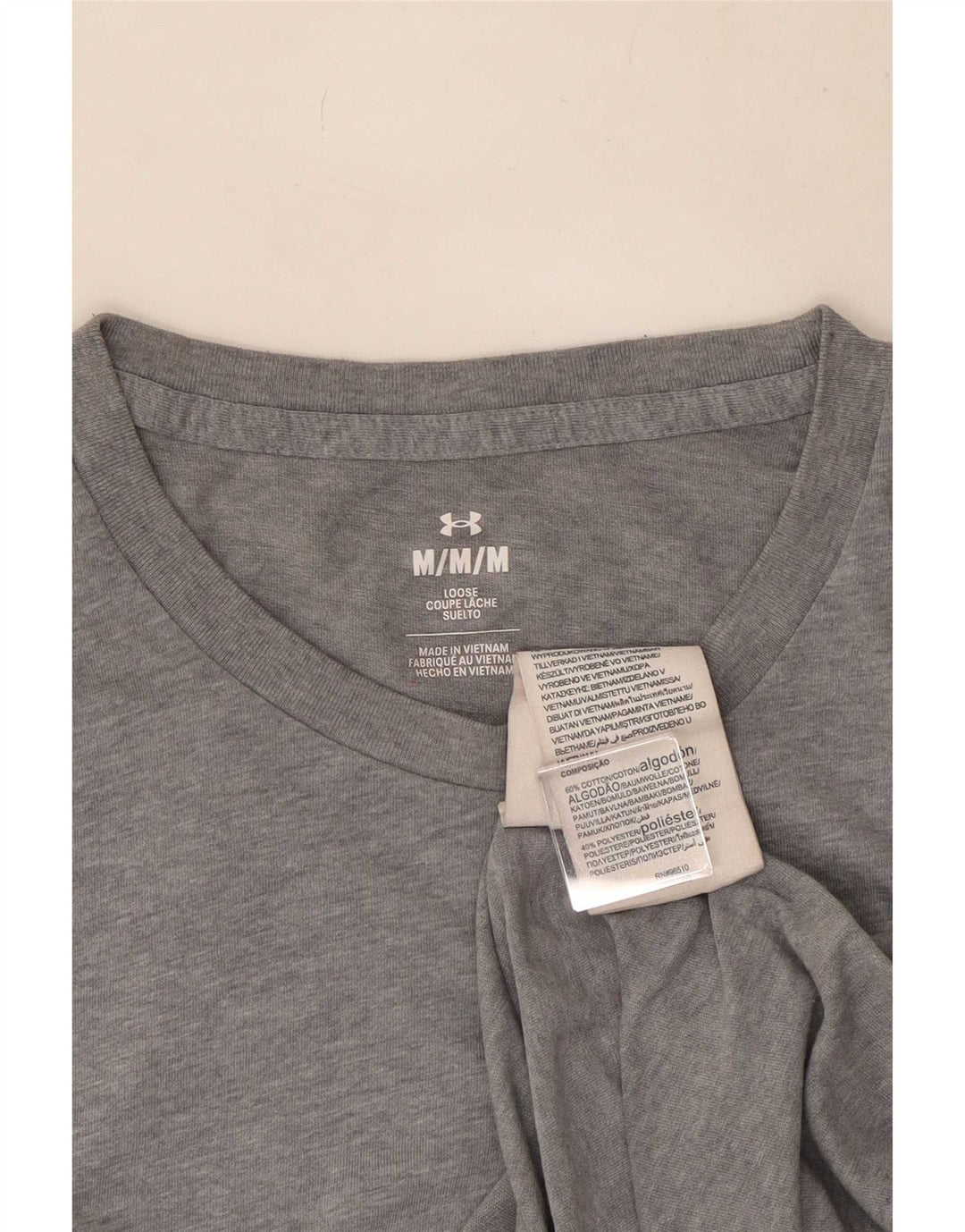 Tricou pentru bărbați Under Armour Top din bumbac gri mediu