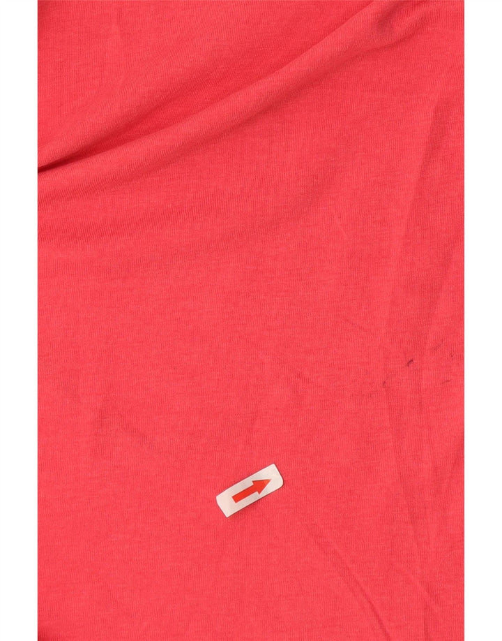 Top cu vestă grafică Nike pentru femei, cu croială largi, UK 12, poliester roz mediu