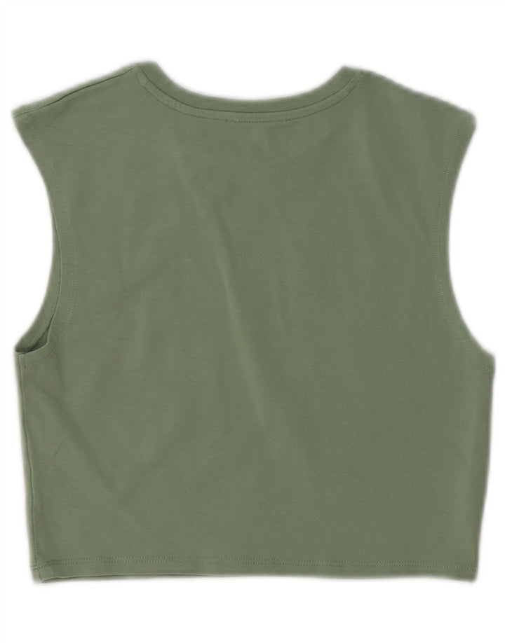 Top cu vestă pentru femei Zara UK 12 Medium Green