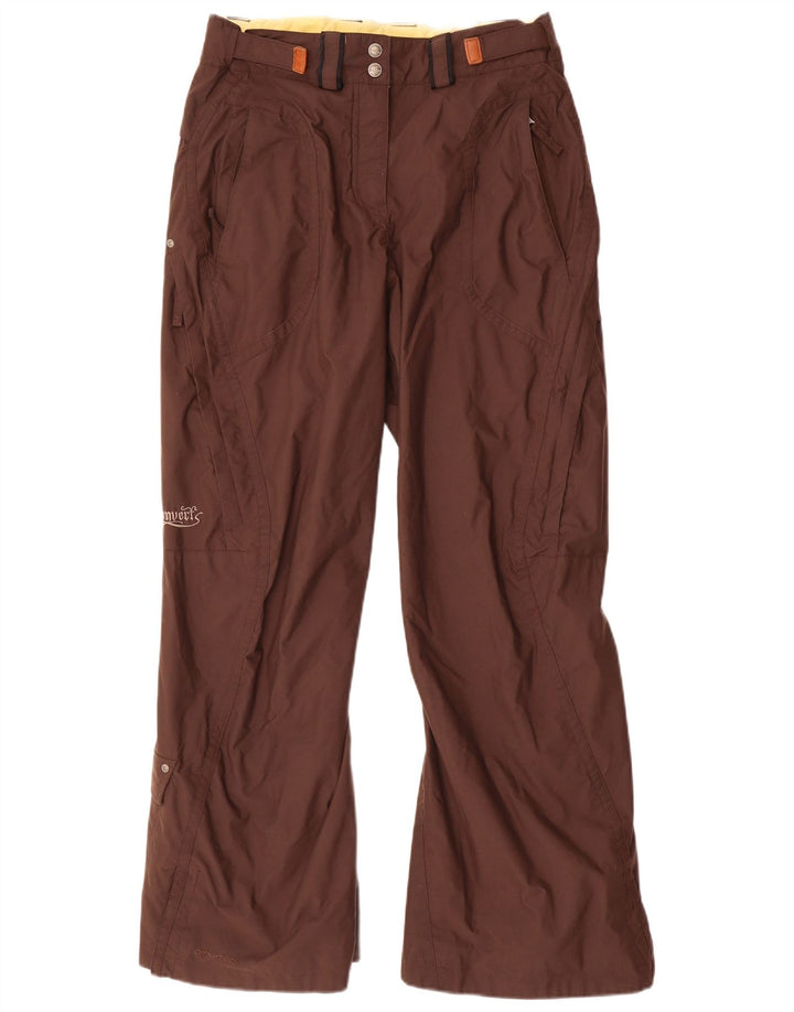 COLUMBIA Pantaloni de schi pentru femei UK 10 Small Brown Nylon