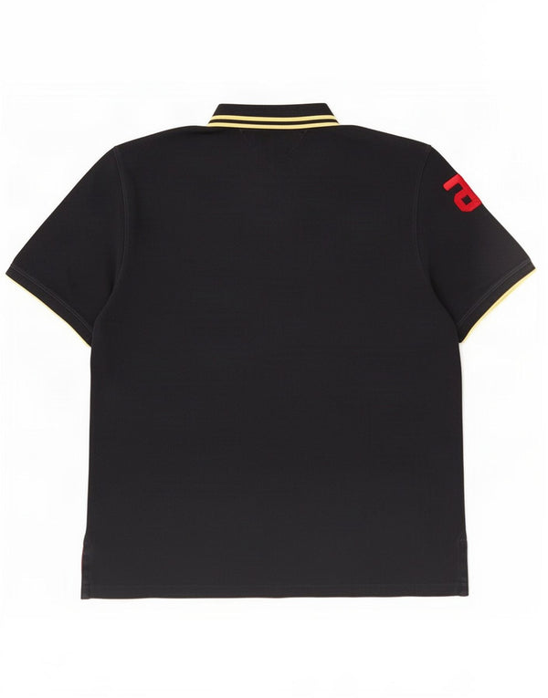 Tricou polo Tommy Hilfiger pentru bărbați, 2XL, bumbac cu dungi negre