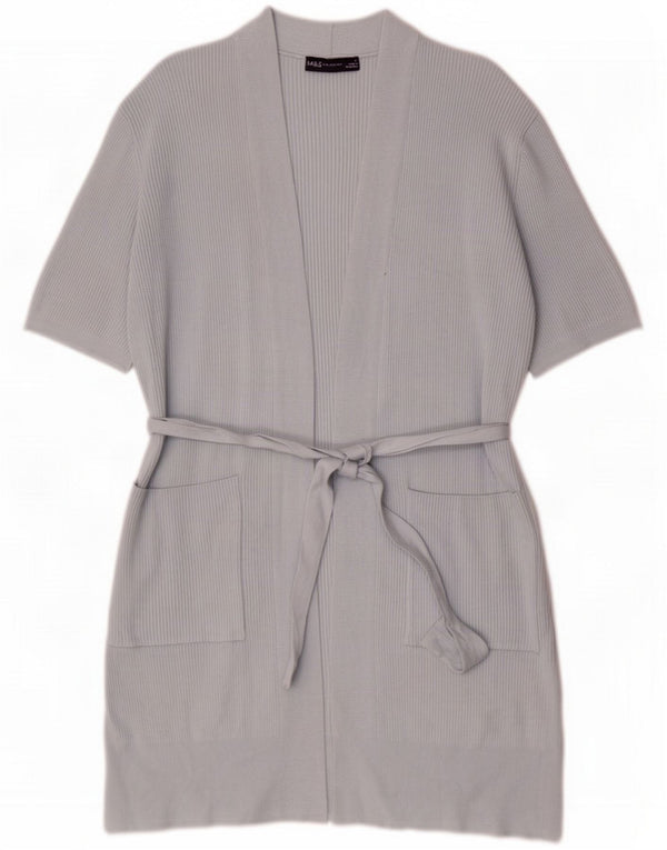 Pulover cardigan cu paragate pentru femei Marks & Spencer UK 14 Medium Blue
