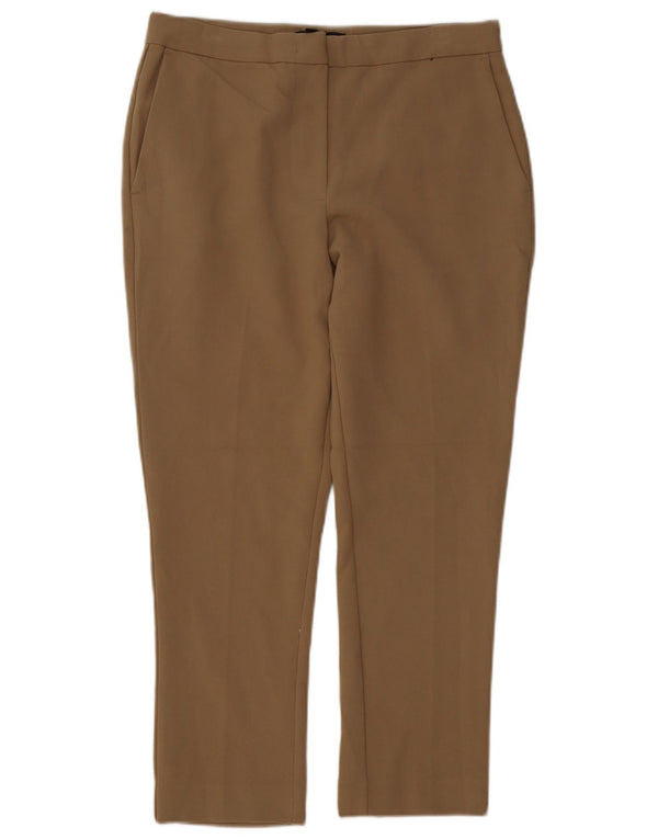 Marks & Spencer Pantaloni Chino Autograph pentru femei UK 10 Small W32 L25 Maro
