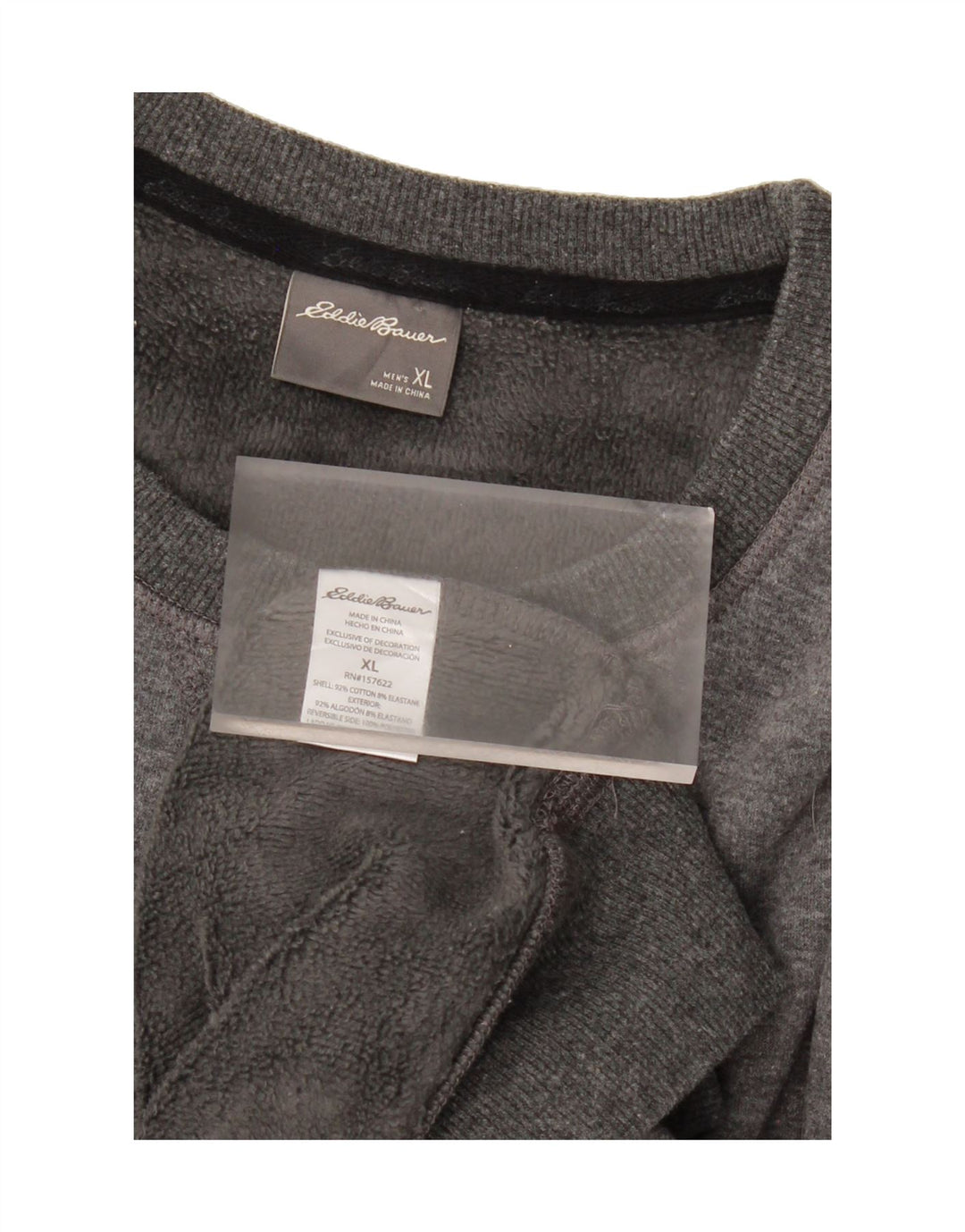 EDDIE BAUER Womens Sweatshirt Jumper UK 18 XL Grey Cotton Vintage Eddie Bauer and Second-Hand Eddie Bauer from Messina Hembry 