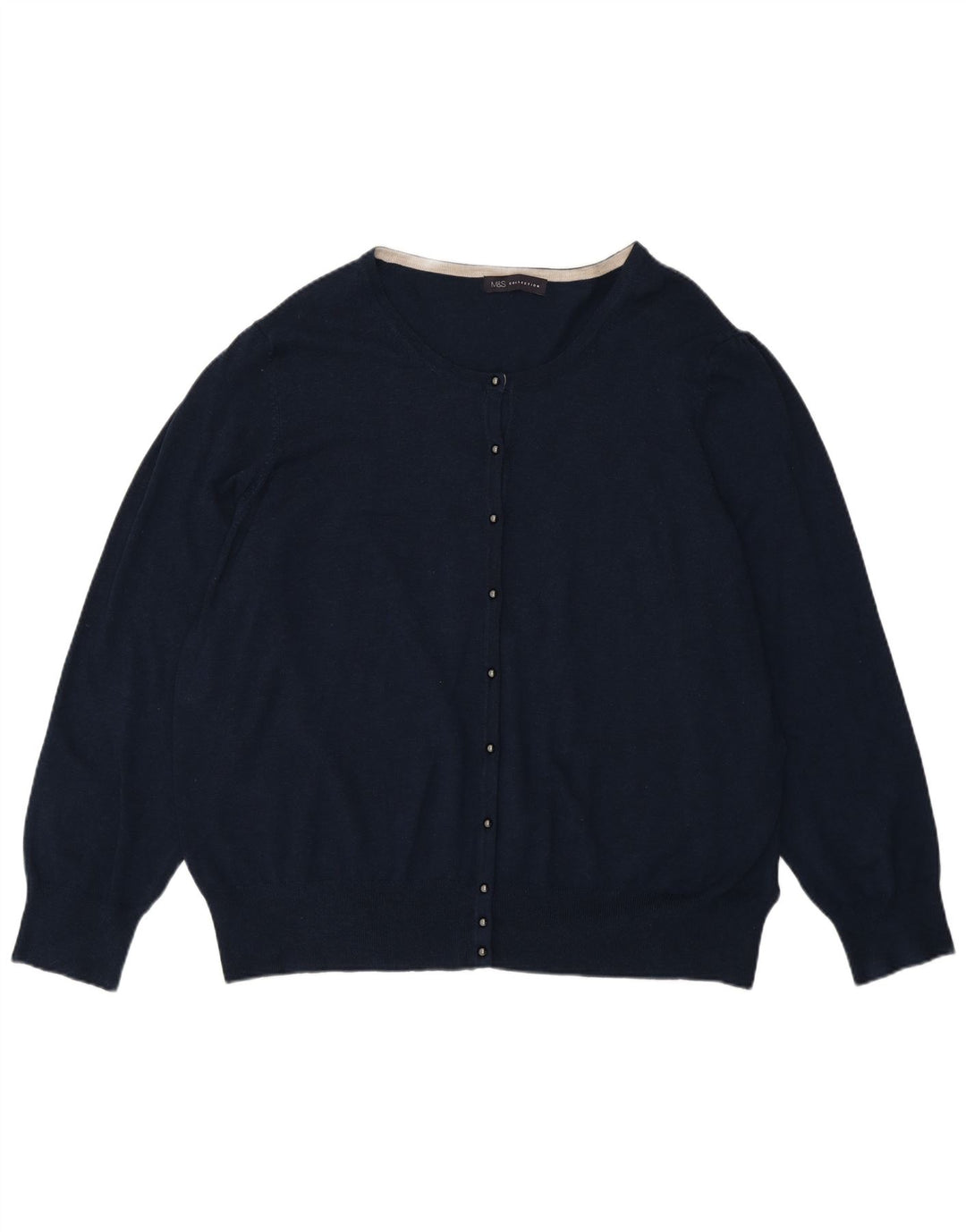 Pulover cardigan pentru femei Marks & Spencer UK 28 6XL Viscoză bleumarin