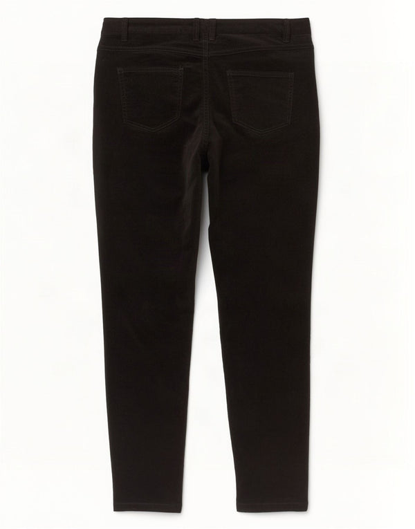 Marks & Spencer Pantaloni din velur cu talie înaltă pentru femei UK 12 Medium W32 L29 Bl