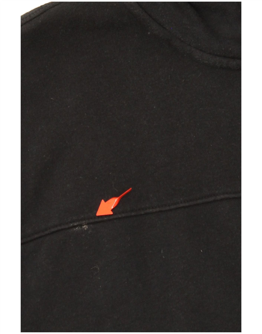 NIKE Mens Zip Hoodie Sweater Large Black Cotton