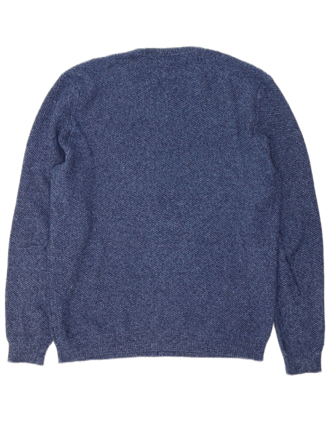Pulover Massimo Dutti pentru bărbați, cu gât crew, bumbac mediu albastru bleumarin