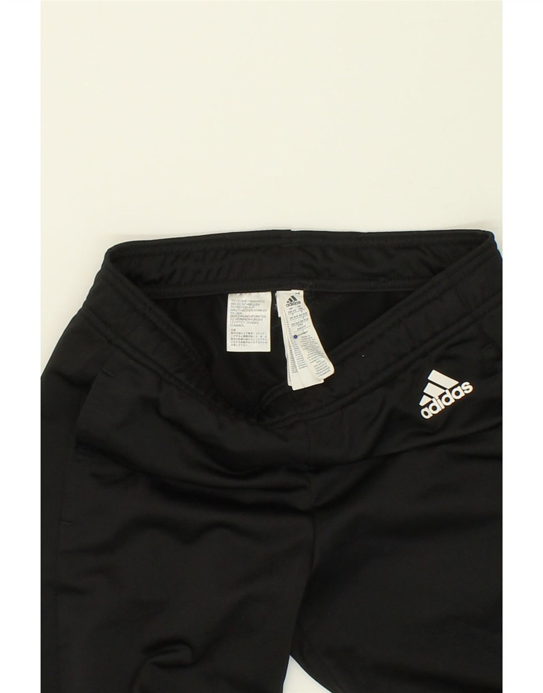 ADIDAS Womens Tracksuit Trousers UK 0/2 2XS Black Polyester Vintage Adidas and Second-Hand Adidas from Messina Hembry 