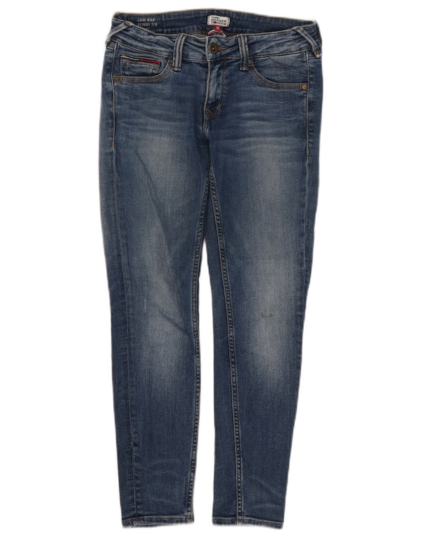 Blugi skinny pentru femei cu talie joasă Tommy Hilfiger L27 L25 bumbac albastru