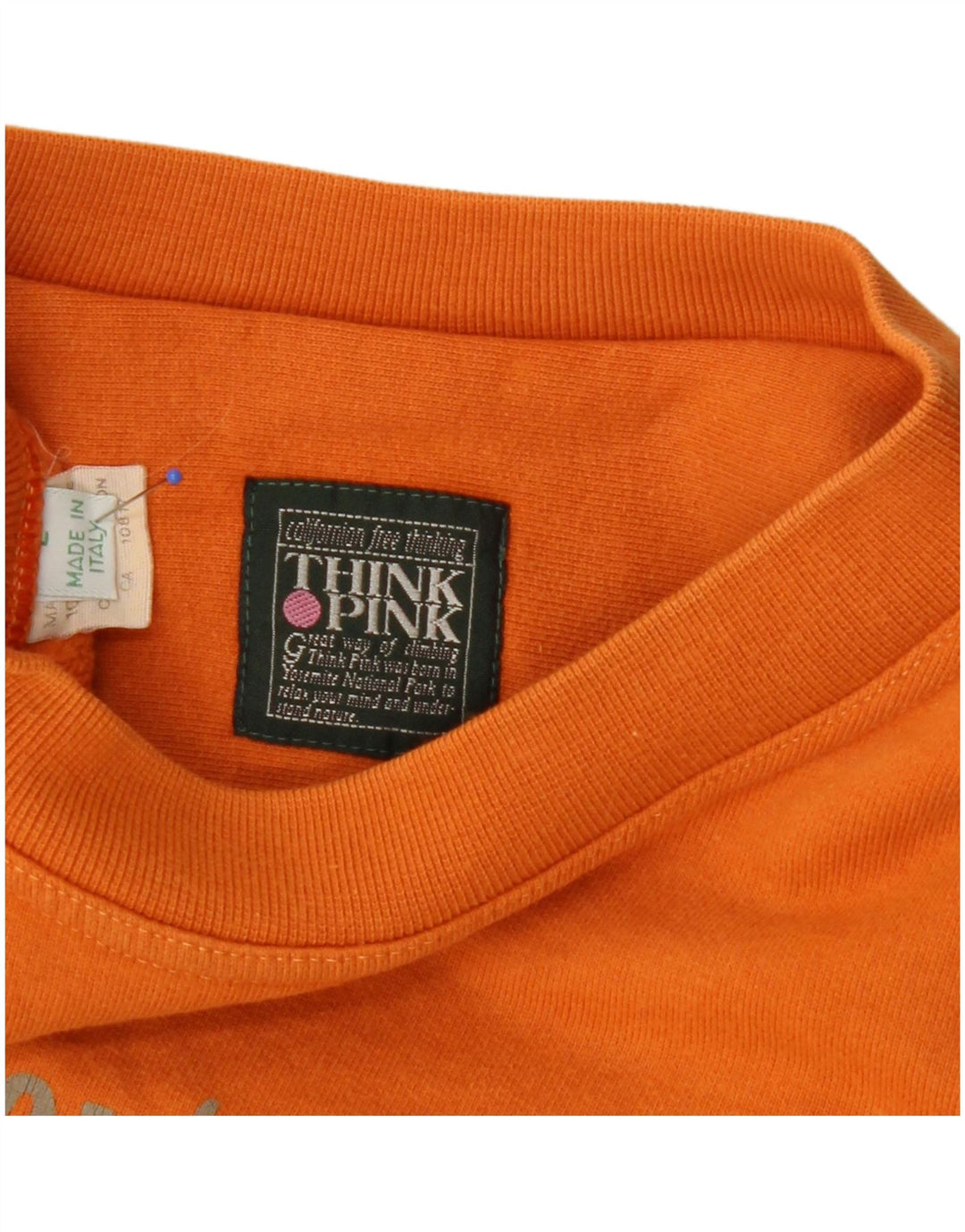 Hanorac oversize pentru femei Think Pink Pulover UK 16 mare portocaliu