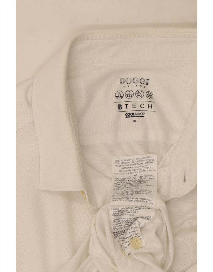 Cămașă Boggi pentru bărbați, bumbac alb XL