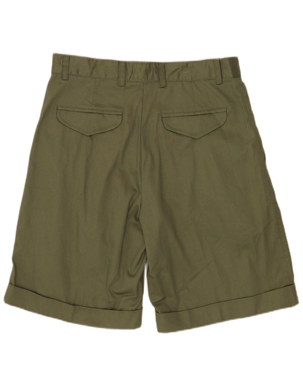 JAMES DILLON Pantaloni scurți chino pentru bărbați IT 46 Small W30 Bumbac verde