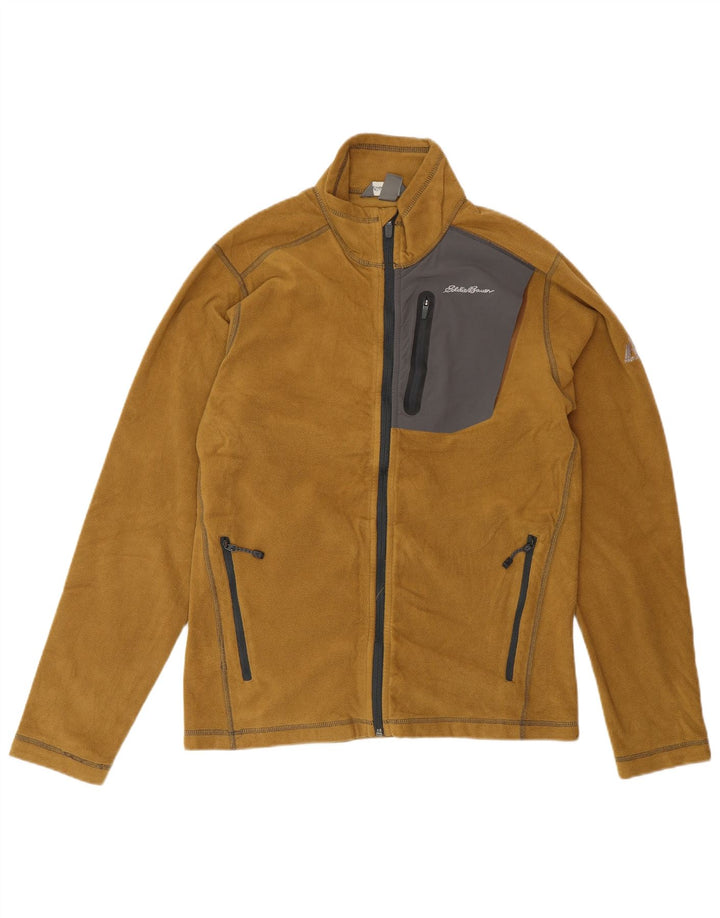 Jachetă fleece pentru bărbați Eddie Bauer UK 36, maro, poliester color bloc