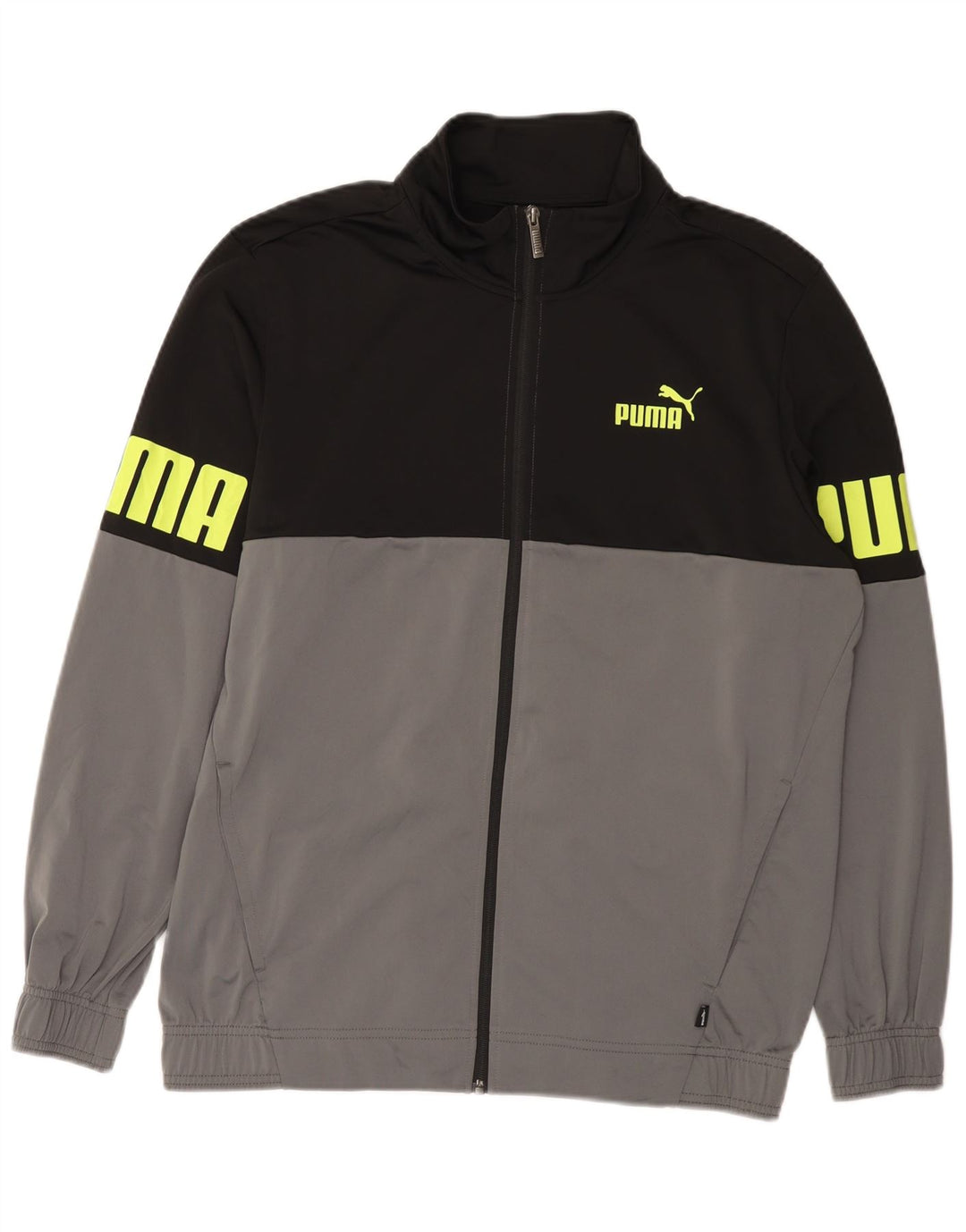 Trening complet grafic PUMA pentru bărbați, mare, negru, poliester color bloc