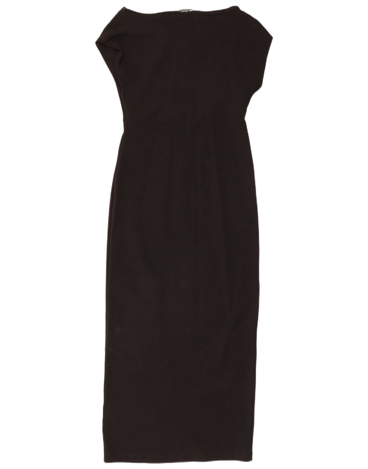 Rochie Maxi pentru Damă Zara UK 14 Mare Bumbac Negru