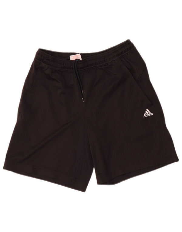 Pantaloni scurți sport adidas Climalite pentru băieți 9-10 ani XS poliester negru