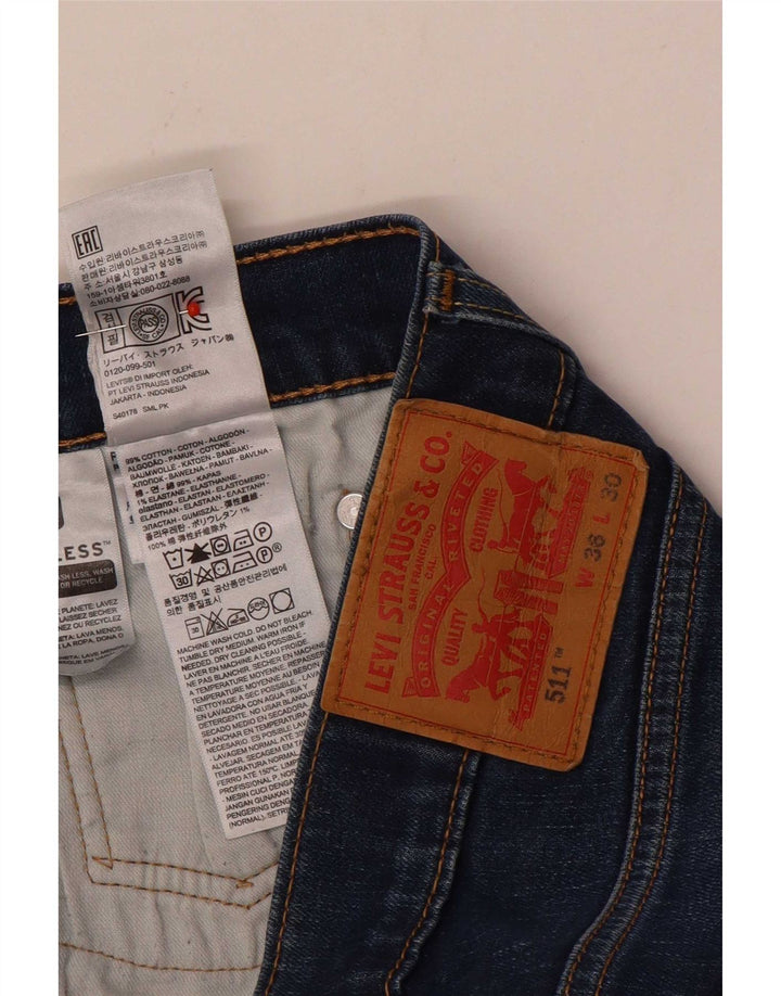 Blugi Levi's 511 Slim pentru bărbați W36 L30 Bumbac albastru