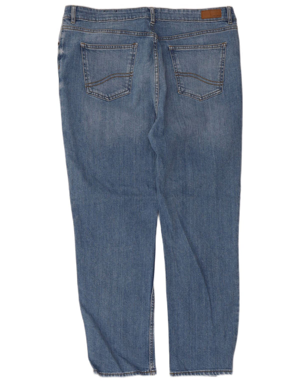 Fat Face Blugi drepti Chesham Girlfriend pentru femei UK 16 Large W36 L27 Blue