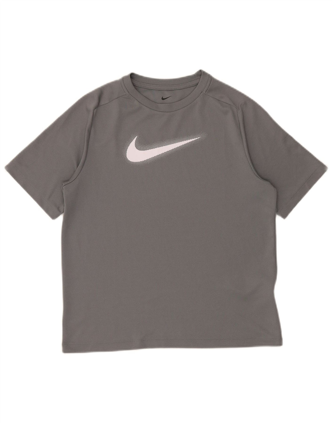 Tricou grafic NIKE Dri Fit pentru băieți Top 13-14 ani XL poliester gri
