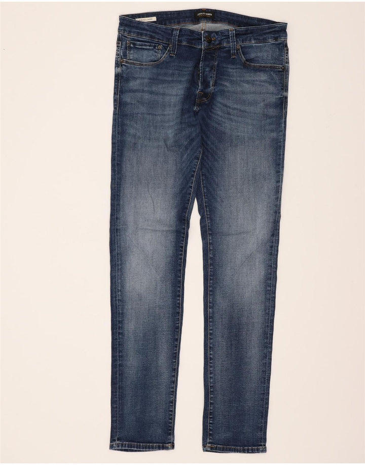 Blugi Jack & Jones GLENN Slim pentru bărbați W34 L34 Bumbac albastru