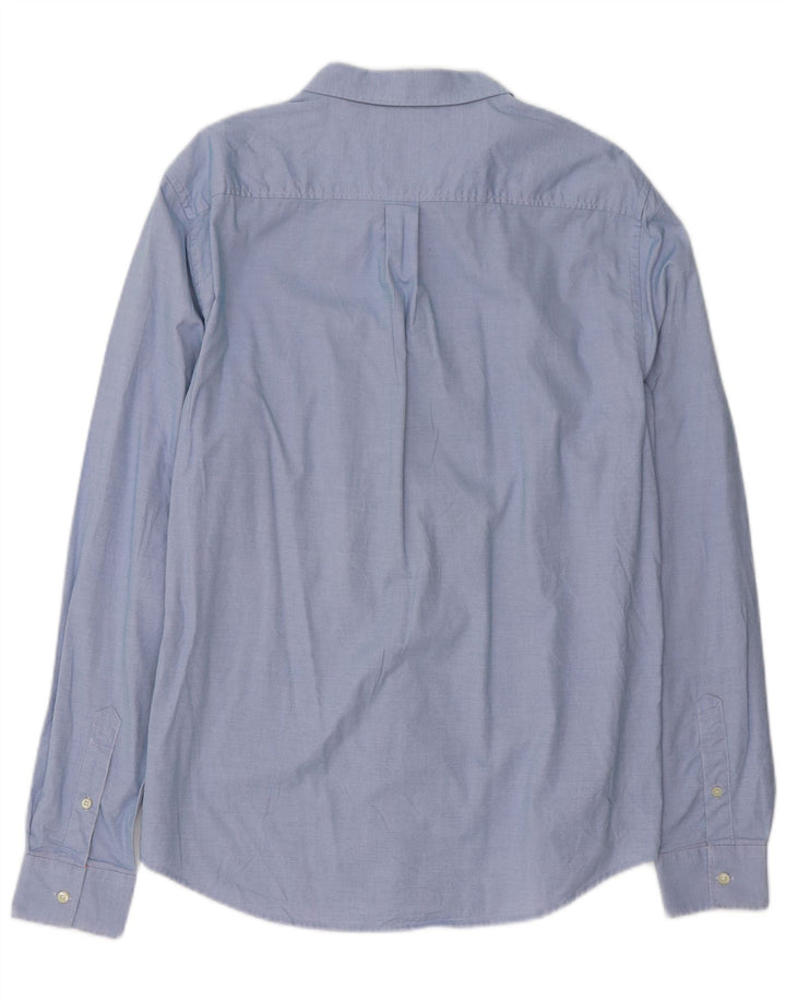 Cămașă pentru bărbați SUPERDRY cu tăiere obișnuită, XL, bumbac cu dungi, albastru