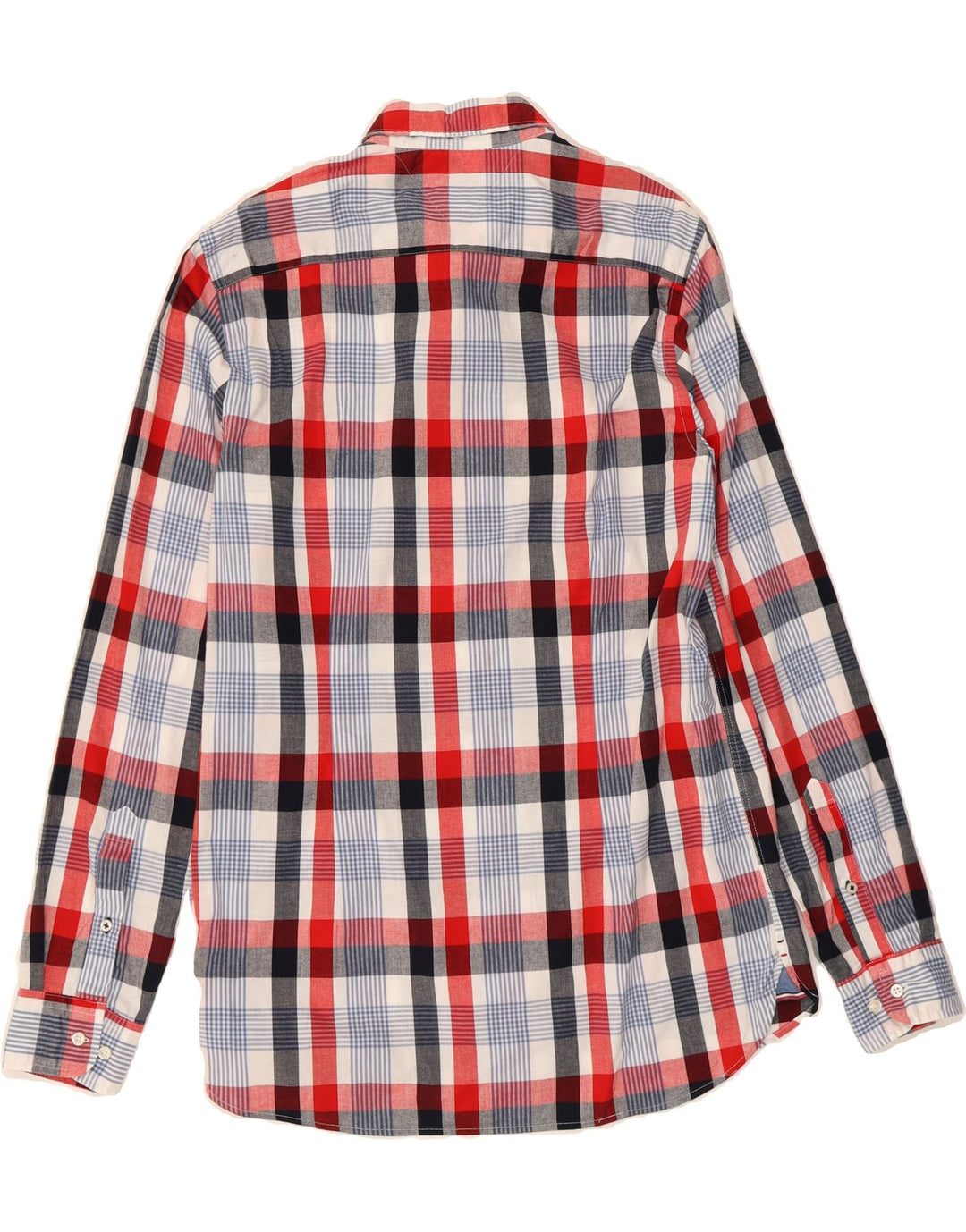 TOMMY HILFIGER Mens Slim Fit Shirt Large Red Check Vintage Tommy Hilfiger and Second-Hand Tommy Hilfiger from Messina Hembry 