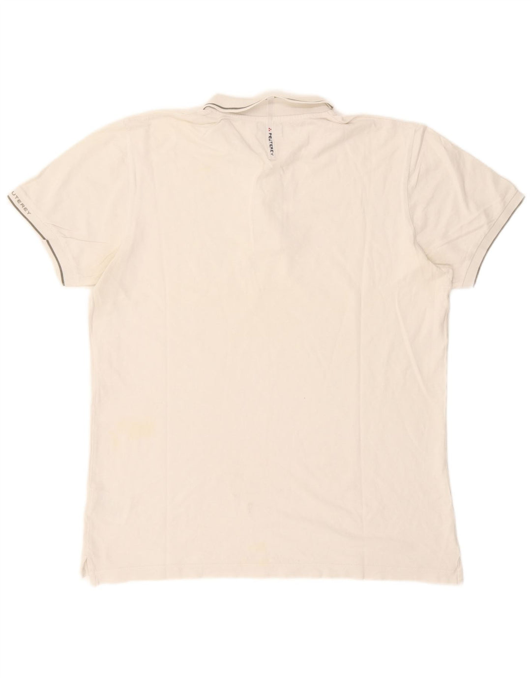Cămașă polo PEUTEREY pentru bărbați, bumbac alb 2XL