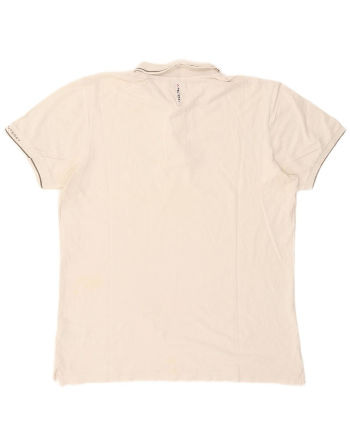 Cămașă polo PEUTEREY pentru bărbați, bumbac alb 2XL