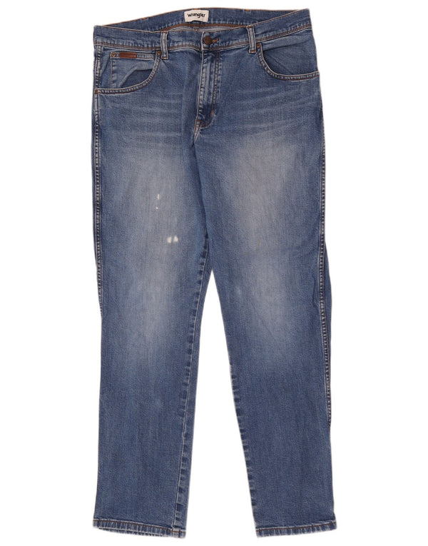 Blugi pentru bărbați Texas Slim Wrangler W36 L32 Bumbac albastru