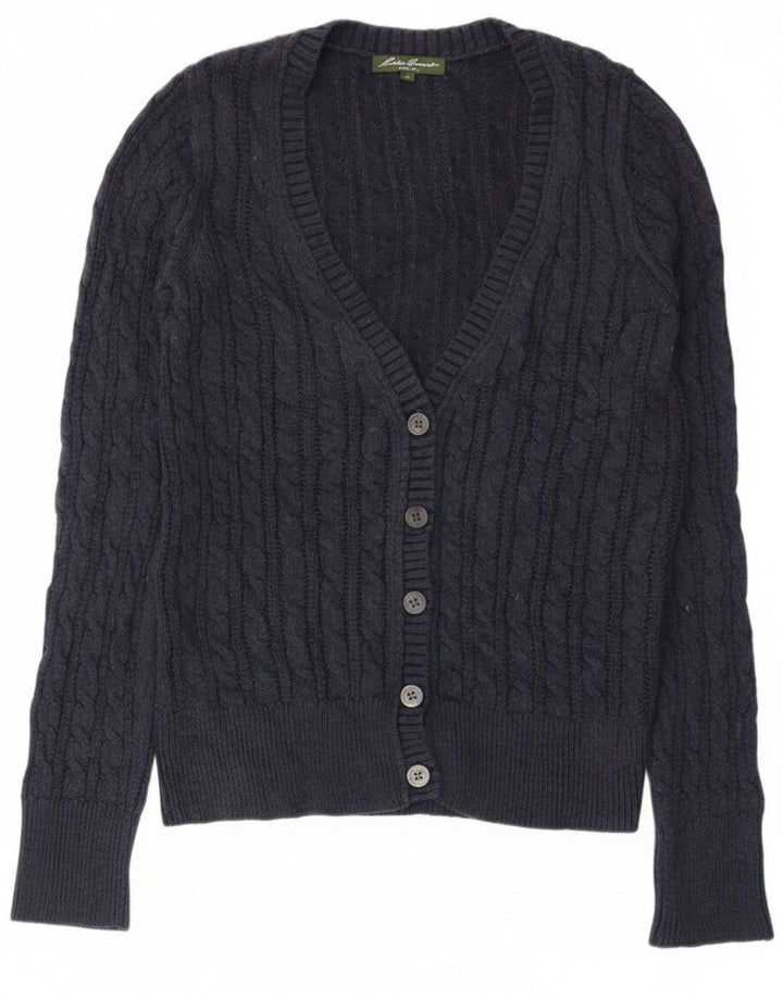 Pulover cardigan pentru femei Eddie Bauer UK 12, mediu, bleumarin, bumbac