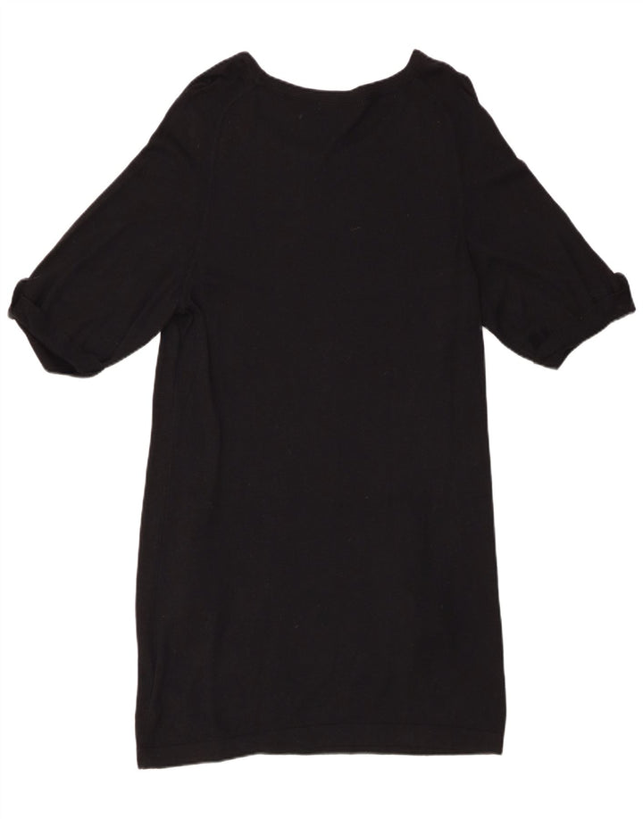 Rochie pulover cu mâneci scurte pentru femei Marks & Spencer UK 12 Medium Black