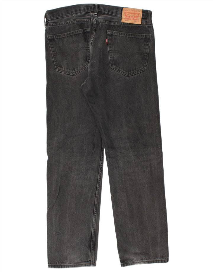 Blugi drepti pentru bărbați Levi's 505 W34 L32 bumbac gri