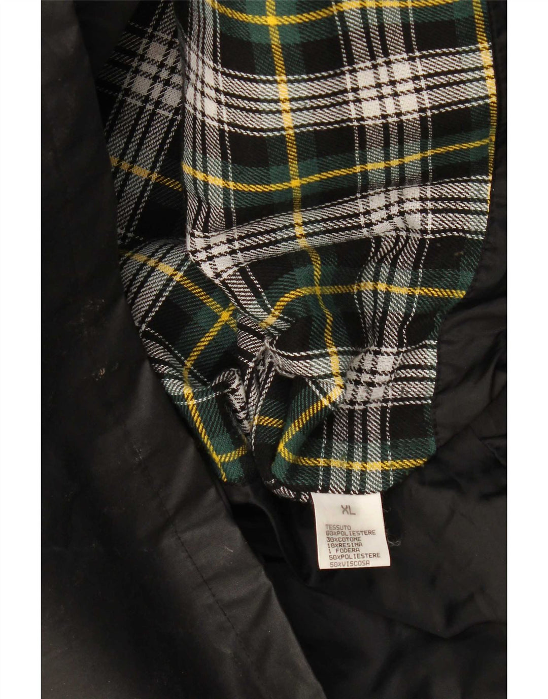 Wikes & Akerman Jachetă pentru bărbați din bumbac cerat UK 42 XL Poliester negru